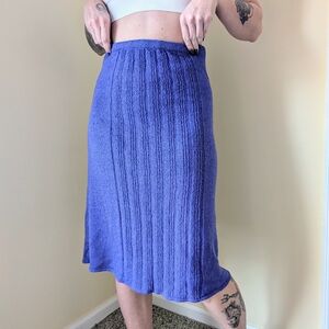 Ophelia Vintage Purple Sweater Skirt